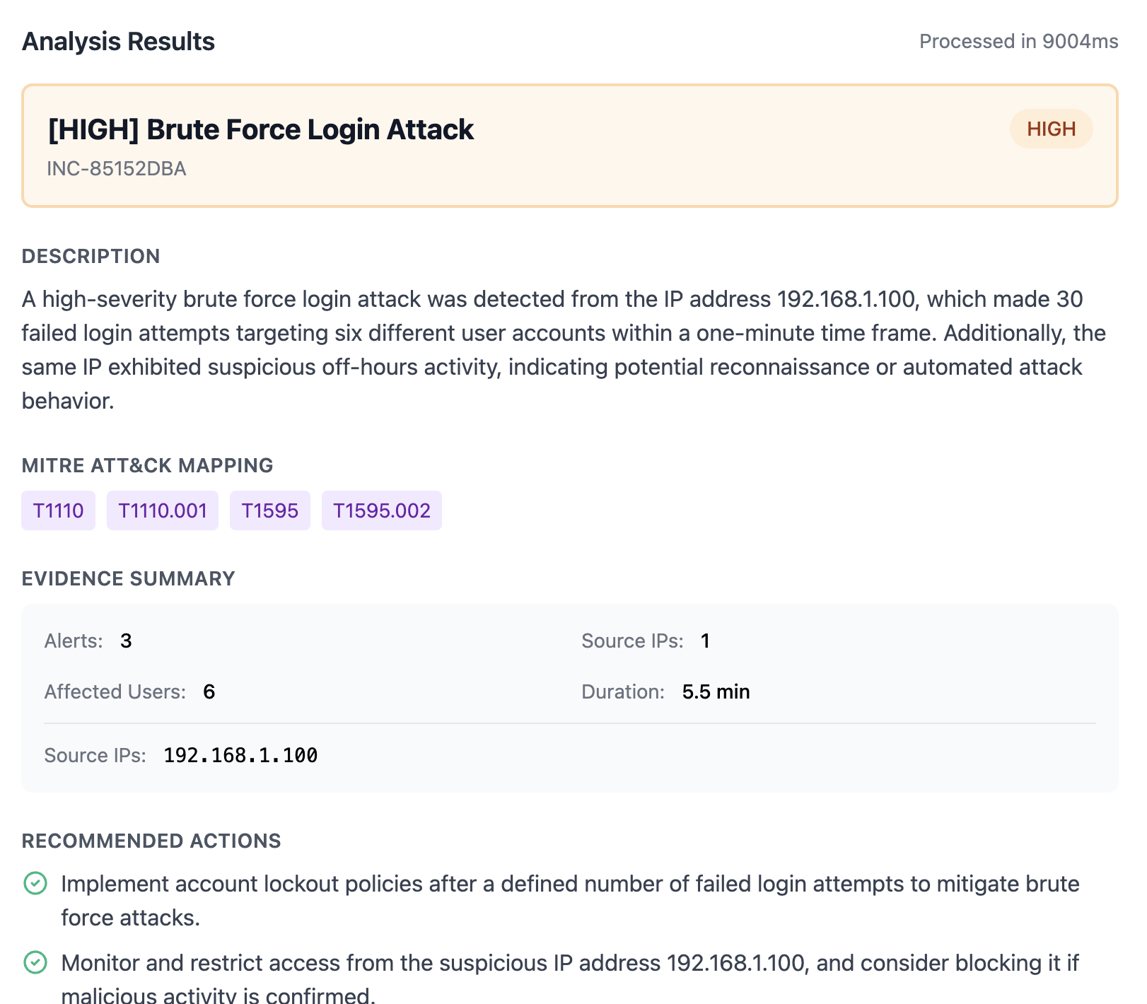SentinelAI SOC Assistant